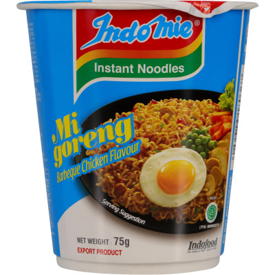 Indomie Mi Goreng Barbeque Chicken Instant Cup Noodles 75g