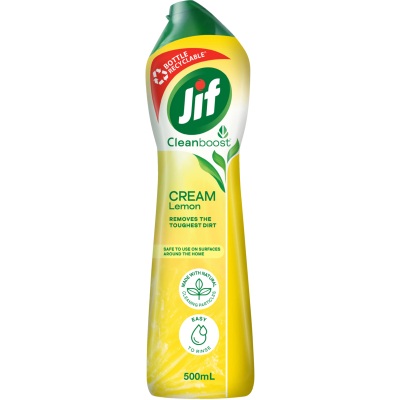 Jif Cleanboost Lemon Cream Cleanser 500ml