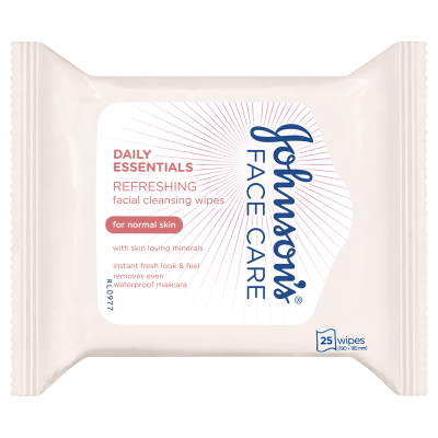 Johnson's Facial Cleansing Wipes For Normal Skin 25pk