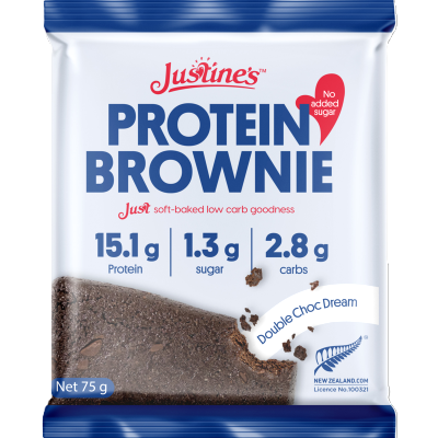 Justine's Double Choc Dream Protein Brownie 75g