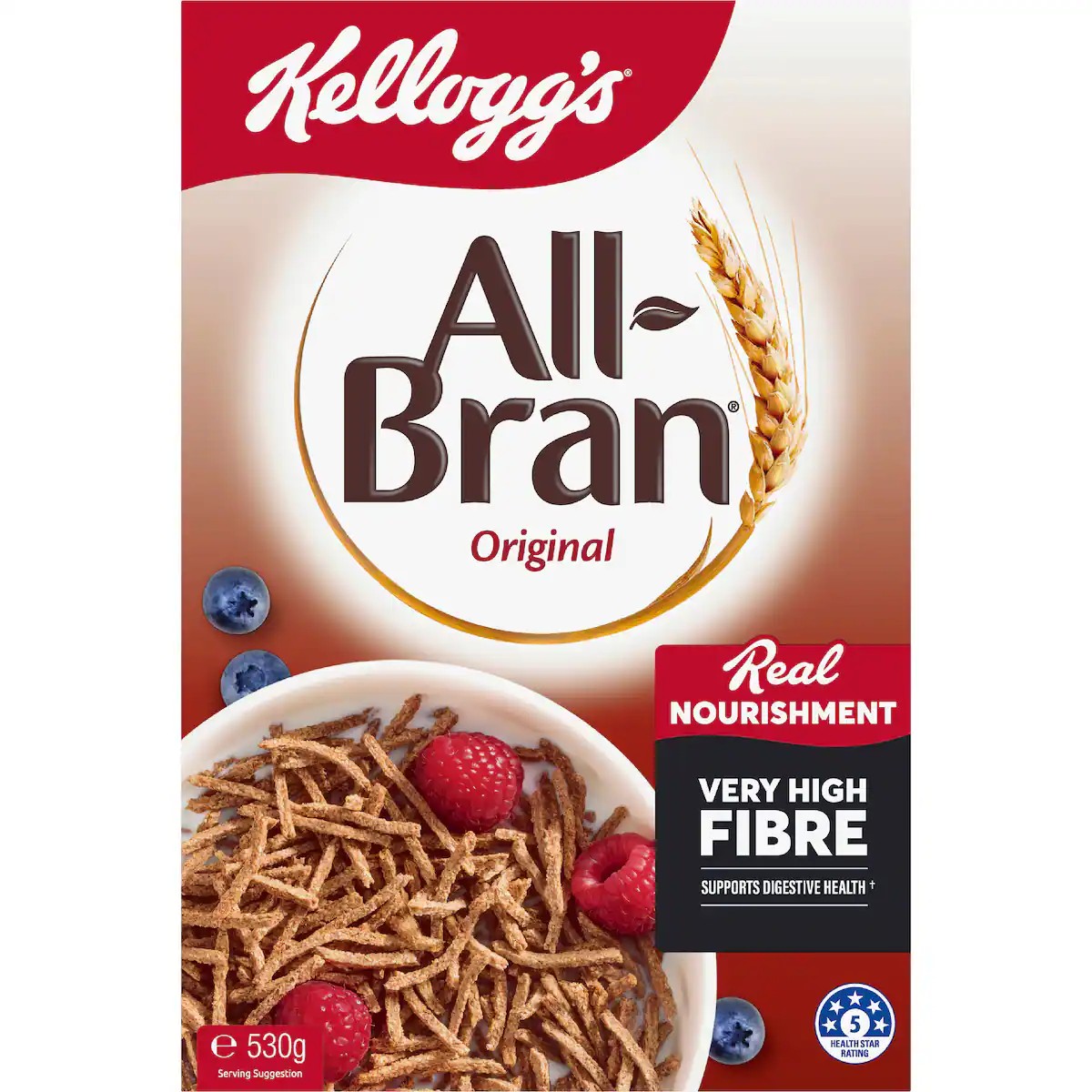 Kellogg's All-Bran Original Breakfast Cereal 530g