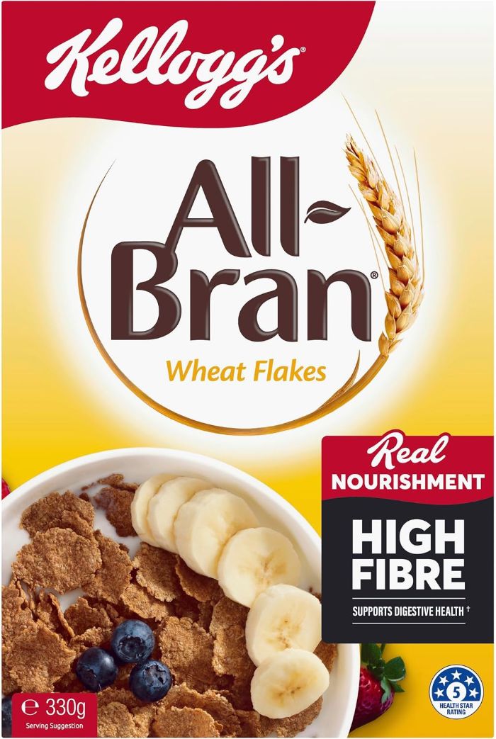Kellogg's All-Bran Wheat Flakes Breakfast Cereal 330g