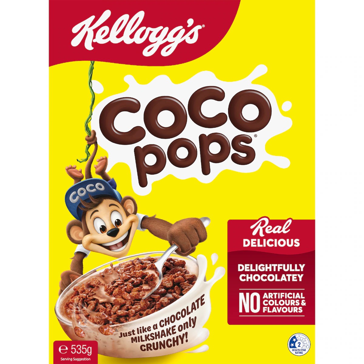 Kellogg's Coco Pops Breakfast Cereal 535g
