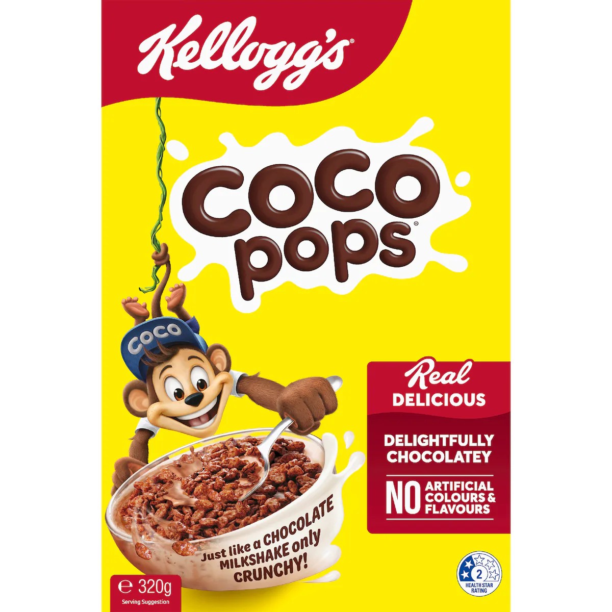 Kellogg's Coco Pops Breakfast Cereal 320g