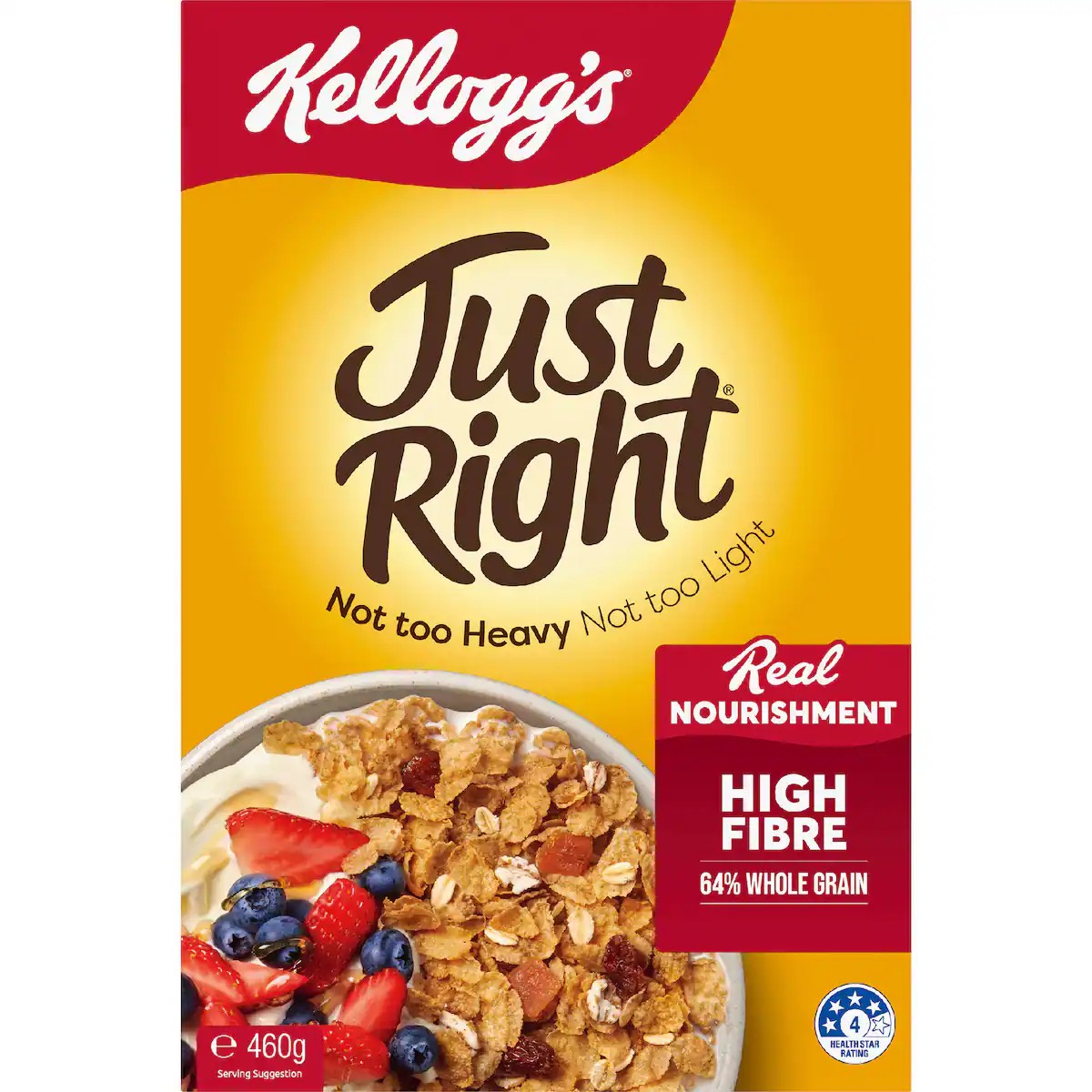 Kellogg's Just Right Original Breakfast Cereal 460g