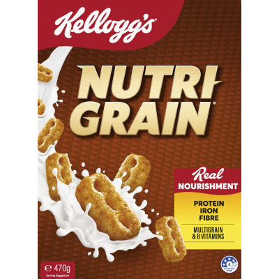 Kellogg's Nutri-Grain Breakfast Cereal 470g