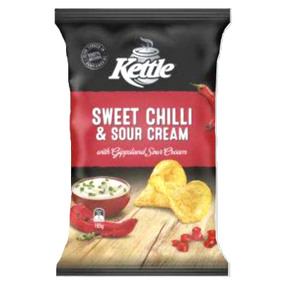 Kettle Chip Company Sweet Chilli & Sour Cream Potato Chips 150g