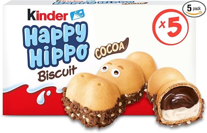 Kinder Happy Hippo Cocoa Chocolate Bars 5 x 21g