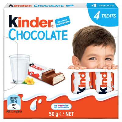 Kinder Milk Chocolate Bar 4 x 12.5g