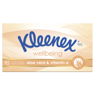 Kleenex Aloe Vera & Vitamin E Facial Tissues 95pk