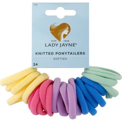 Lady Jayne Brights Knitted Ponytailers 24pk