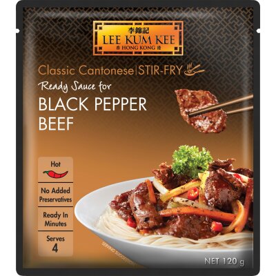 Lee Kum Kee Ready Sauce For Black Pepper Beef 120g