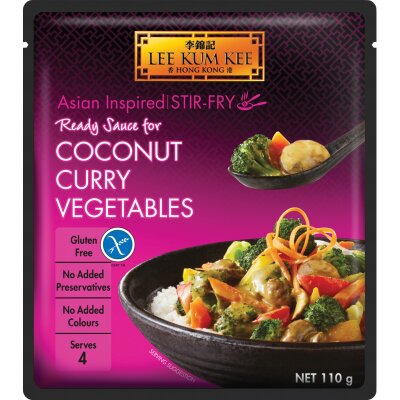 Lee Kum Kee Ready Sauce For Coconut Curry Vegetables 110g