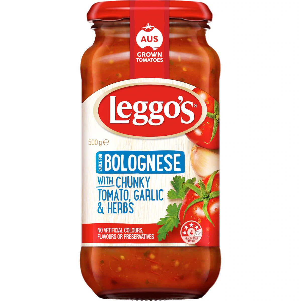 Leggo's Chunky Tomato Garlic & Herbs Bolognese Sauce 500g