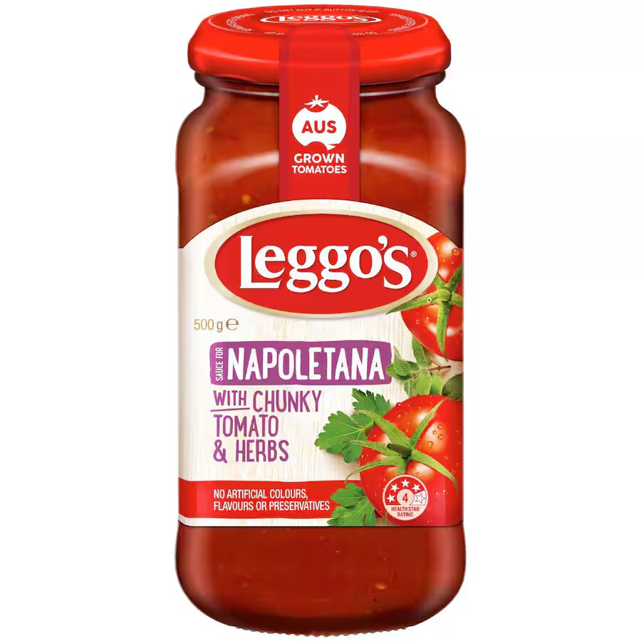 Leggo's Napoletana Pasta Sauce With Chunky Tomato & Herbs 500g