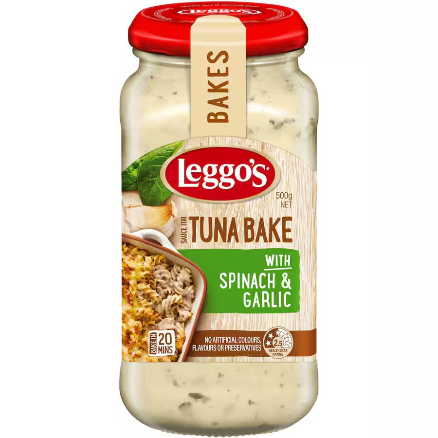 Leggo's Spinach & Garlic Tuna Bake 500g