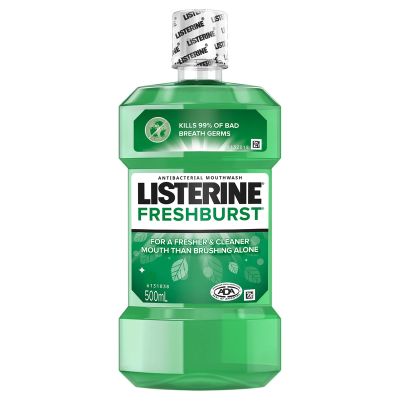 Listerine Antiseptic Fresh Burst Mouthwash 500ml