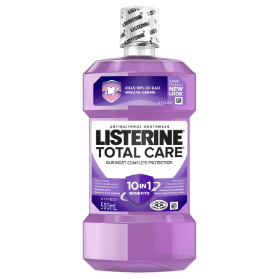 Listerine Total Care Clean Mint Mouthwash 500ml