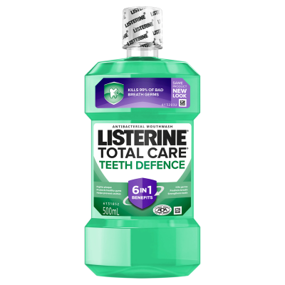 Listerine Total Care Teeth Defence Antibacterial Mouthwash 500ml