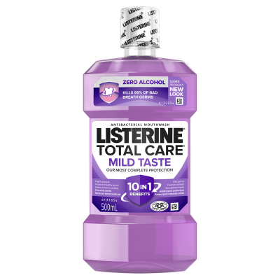 Listerine Total Care Zero Alcohol Mouthwash 500ml