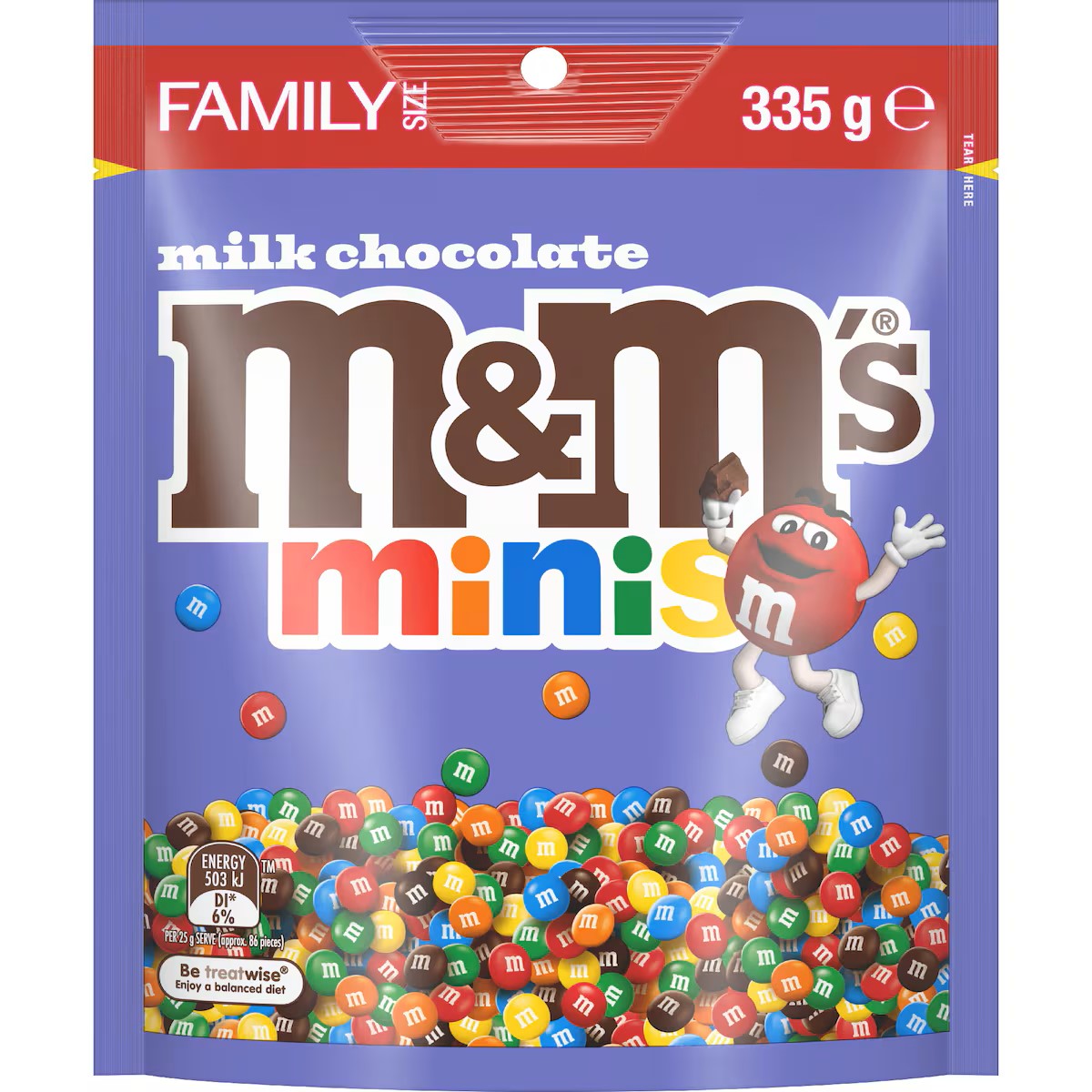 M&M's Minis Milk Chocolate Pouch 335g