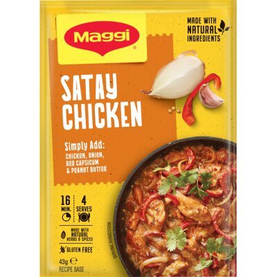 Maggi Satay Chicken Recipe Base Sachet 43g