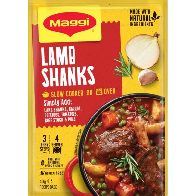 Maggi Slow Cooker Lamb Shank Recipe Base Sachet 40g