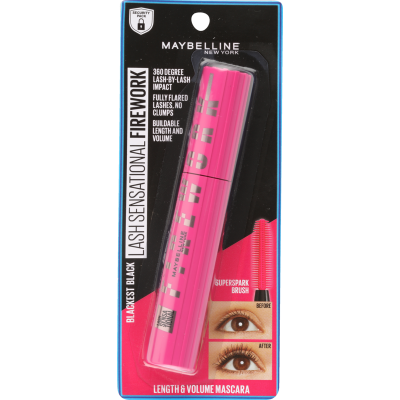 Maybelline New York Lash Sensational Blackest Black Mascara 10ml