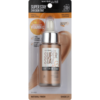 Maybelline New York Superstay 24hr Skin Tint Shade 21 30ml
