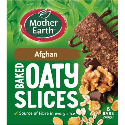 Mother Earth Afghan Baked Oaty Slices 240g