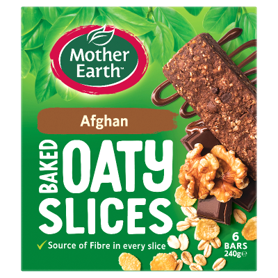Mother Earth Afghan Baked Oaty Slices 6 x 40g