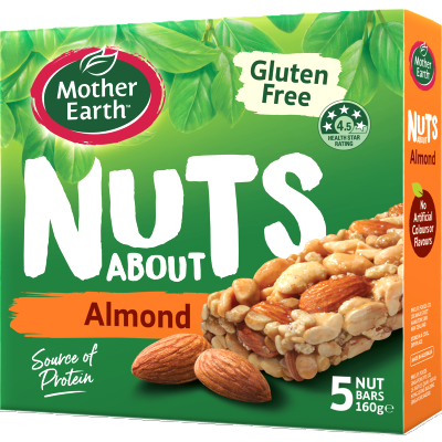 Mother Earth Nuts About Almond Bars 160g
