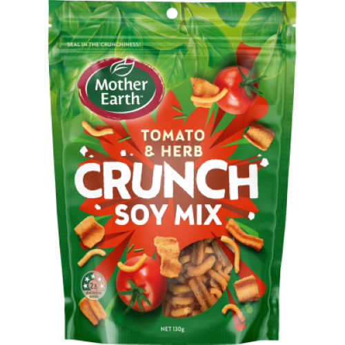 Mother Earth Tomato & Herb Crunch Soy Mix 130g