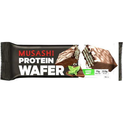 Musashi Choc Mint Flavour Protein Wafer Bar 40g