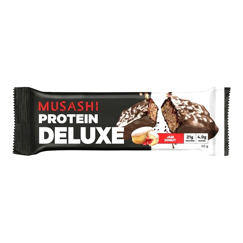 Musashi Jam Donut Flavour Deluxe Protein Bar 60g