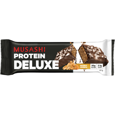 Musashi Peanut Crunch Flavour Deluxe Protein Bar 60g