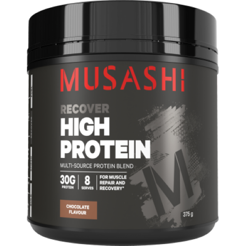 Musashi Recover High Protein Chocolate Flavour Powder 375g