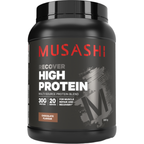 Musashi Recover High Protein Chocolate Flavour Powder 900g
