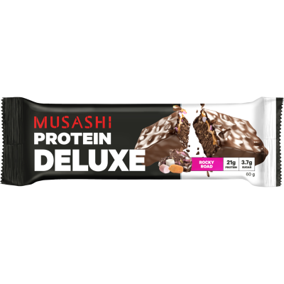 Musashi Rocky Road Flavour Deluxe Protein Bar 60g