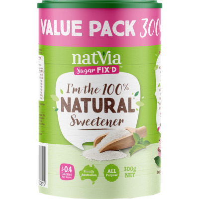 Natvia 100% Natural Sweetener Cannister 300g