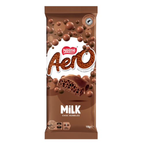 Chocolate Block Nestle Aero Milk 118g