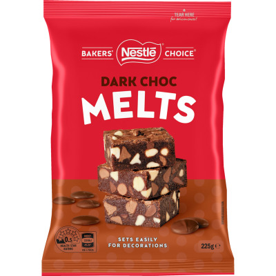 Nestle Bakers' Choice Dark Choc Melts 225g