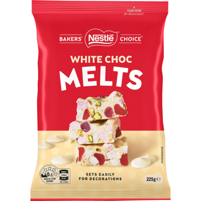Nestle Bakers' Choice White Choc Melts 225g