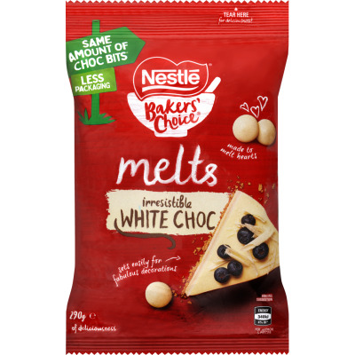 Nestle Bakers' Choice White Choc Melts 290g
