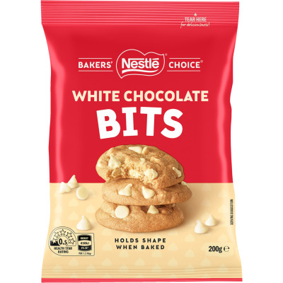 Nestle Bakers' Choice White Chocolate Bits 200g