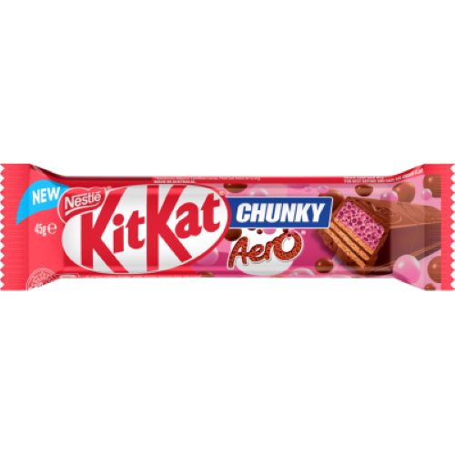 Nestle Kit Kat Chunky Aero Strawberry Chocolate Bar 45g