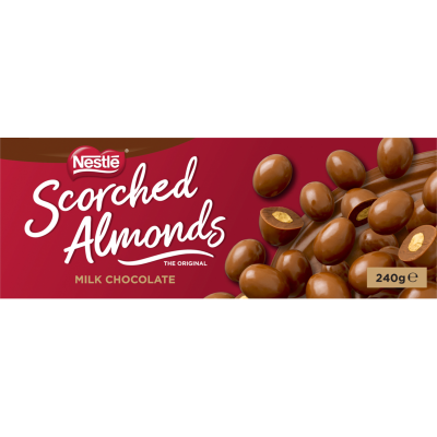 Nestle Milk Chocolate Scorched Almonds Box 240g
