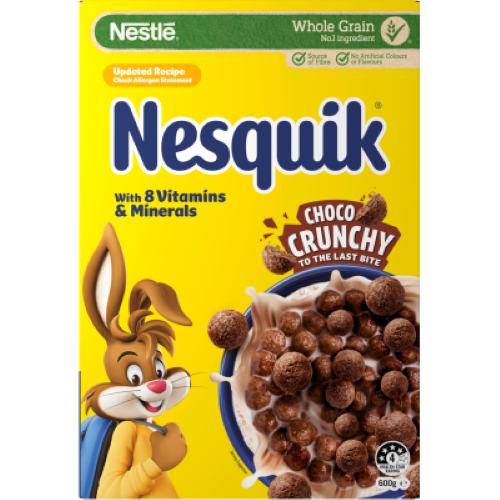 Nestle Nesquik Chocolate Breakfast Cereal 600g