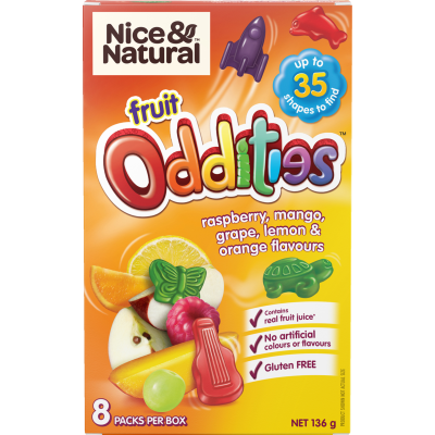 Nice & Natural Oddities Fruit Snacks 8 x 17g