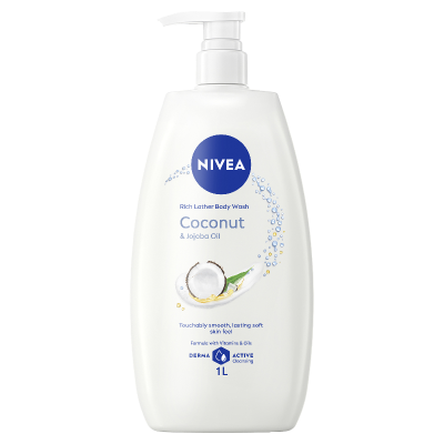 Nivea Coconut & Jojoba Oil Body Wash 1l